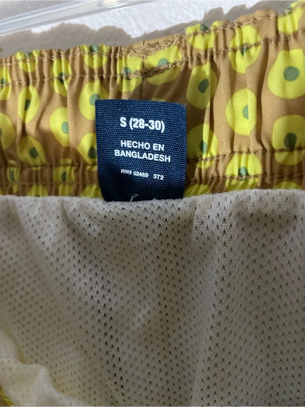 George Lime and Yellow Polka Dot Swim Shorts